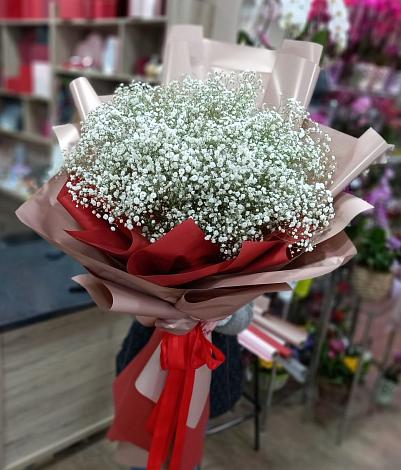 Букет цветов из: Гипсофила в Октябрьский Хабаровский край
