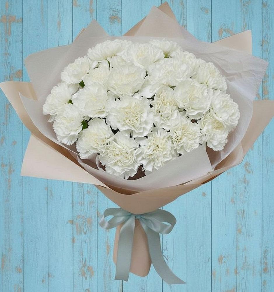 Букет цветов из: Гвоздики в Октябрьский Хабаровский край