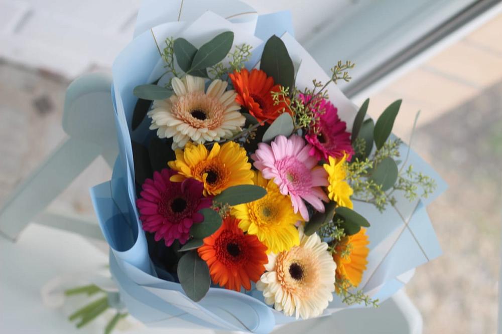 Букет цветов из: Герберы в Октябрьский Хабаровский край