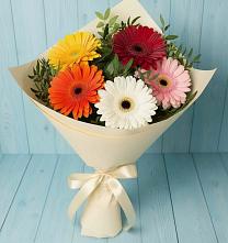 Букет цветов из:  Герберы #REPLACE_PRED# Октябрьский Хабаровский край