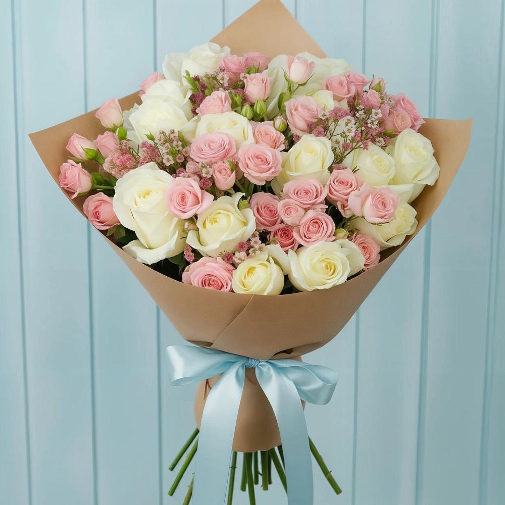 Букет цветов из: Розы в Октябрьский Хабаровский край