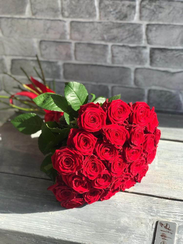 Букет Красные розы Фридом в Октябрьский Хабаровский край