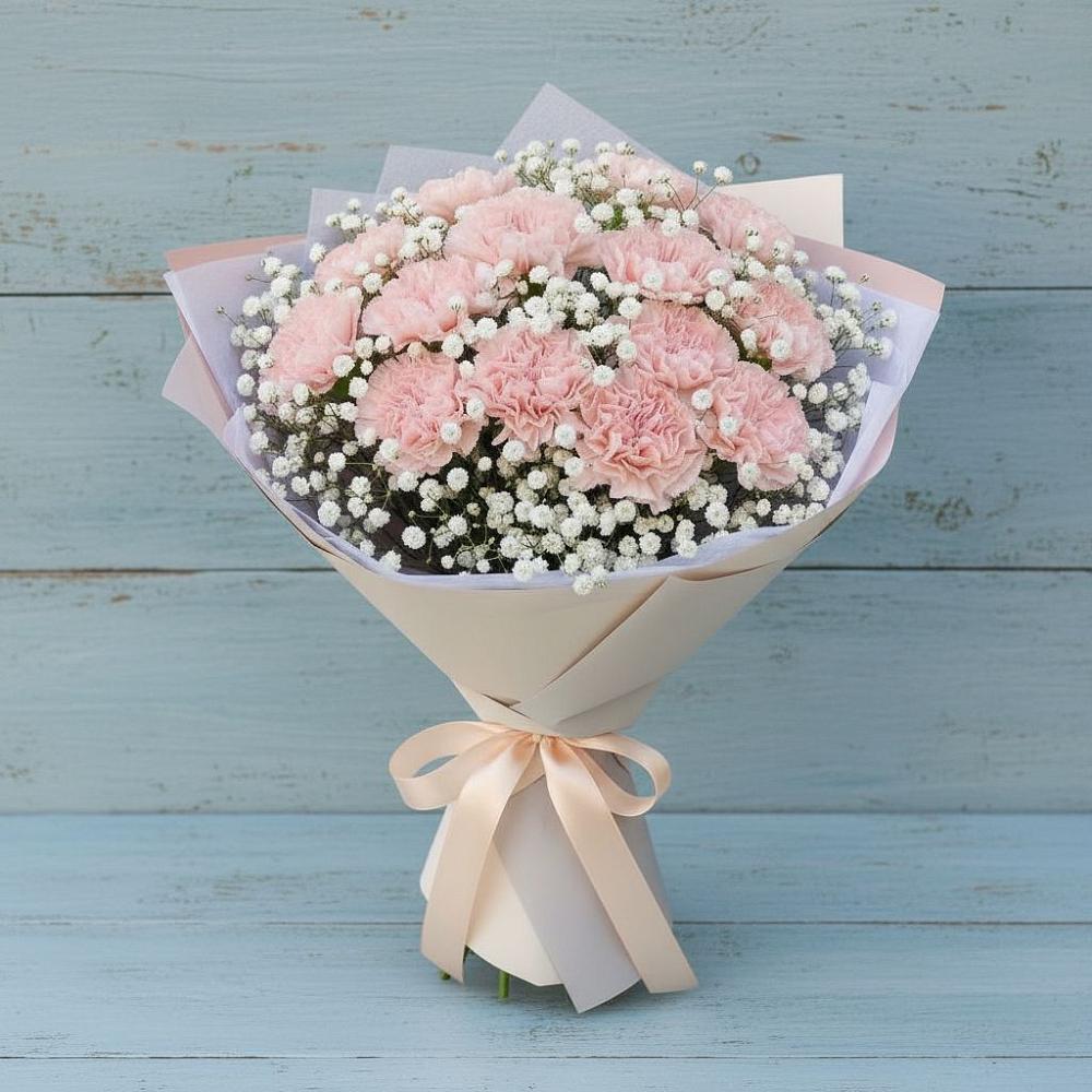 Букет цветов из: Гвоздики в Октябрьский Хабаровский край