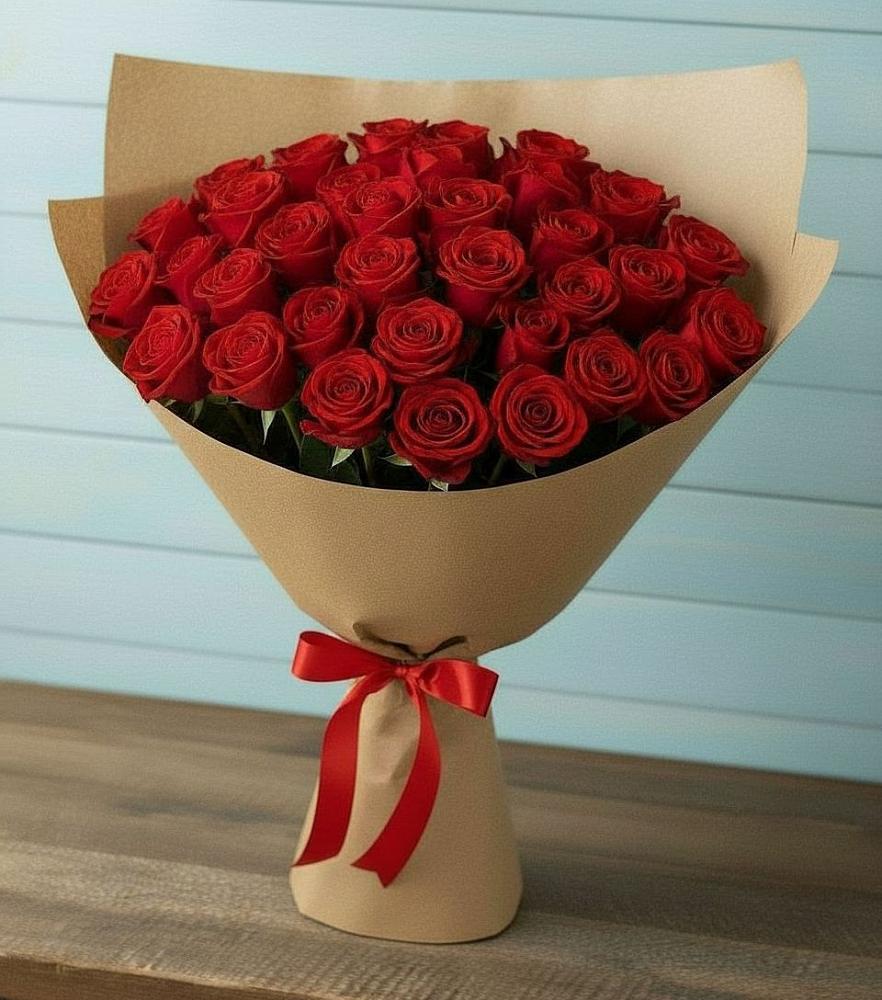 Букет Красные розы Милано в Октябрьский Хабаровский край