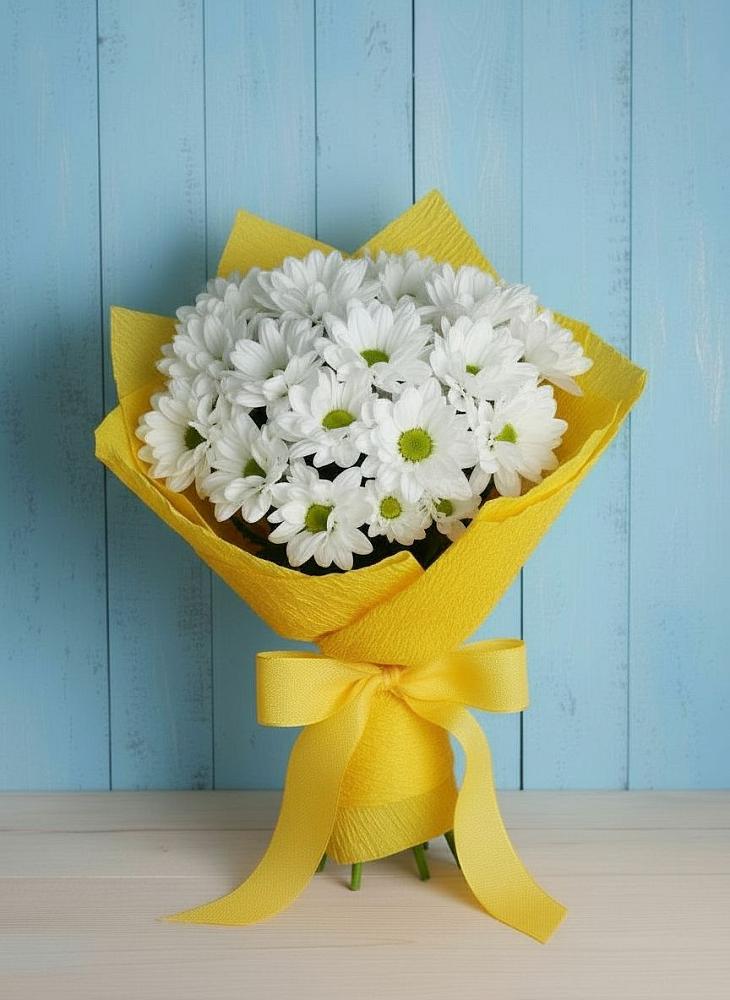 Букет цветов из: Хризантемы в Октябрьский Хабаровский край
