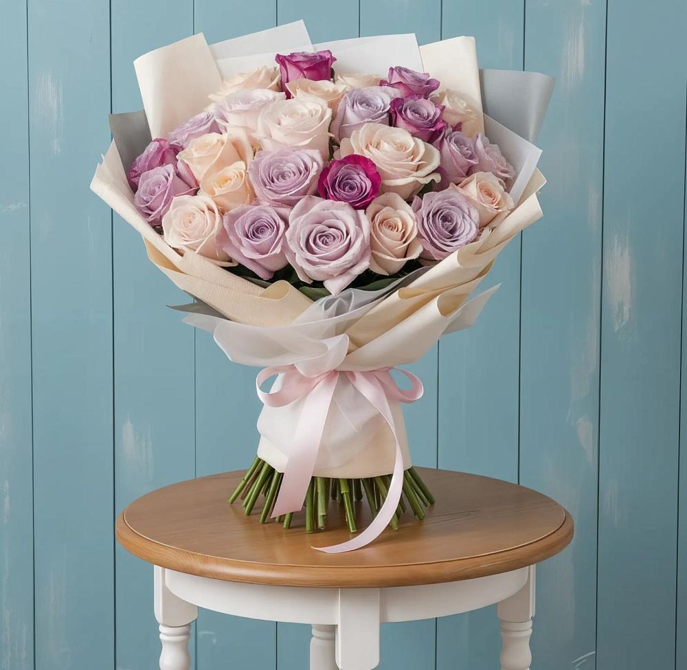 Букет цветов из: Розы в Октябрьский Хабаровский край