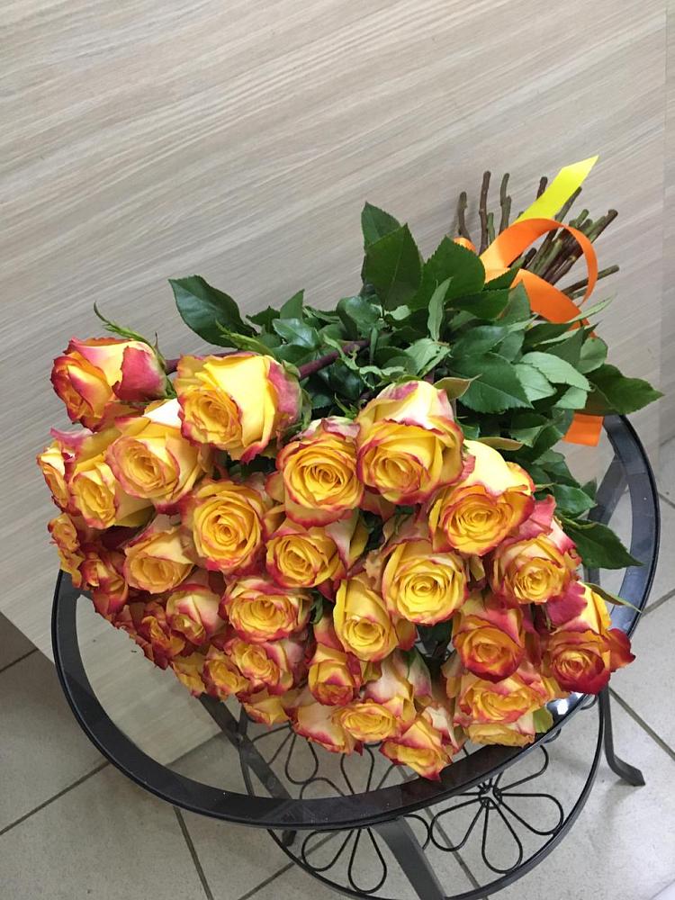 Букет Желтые розы в Октябрьский Хабаровский край