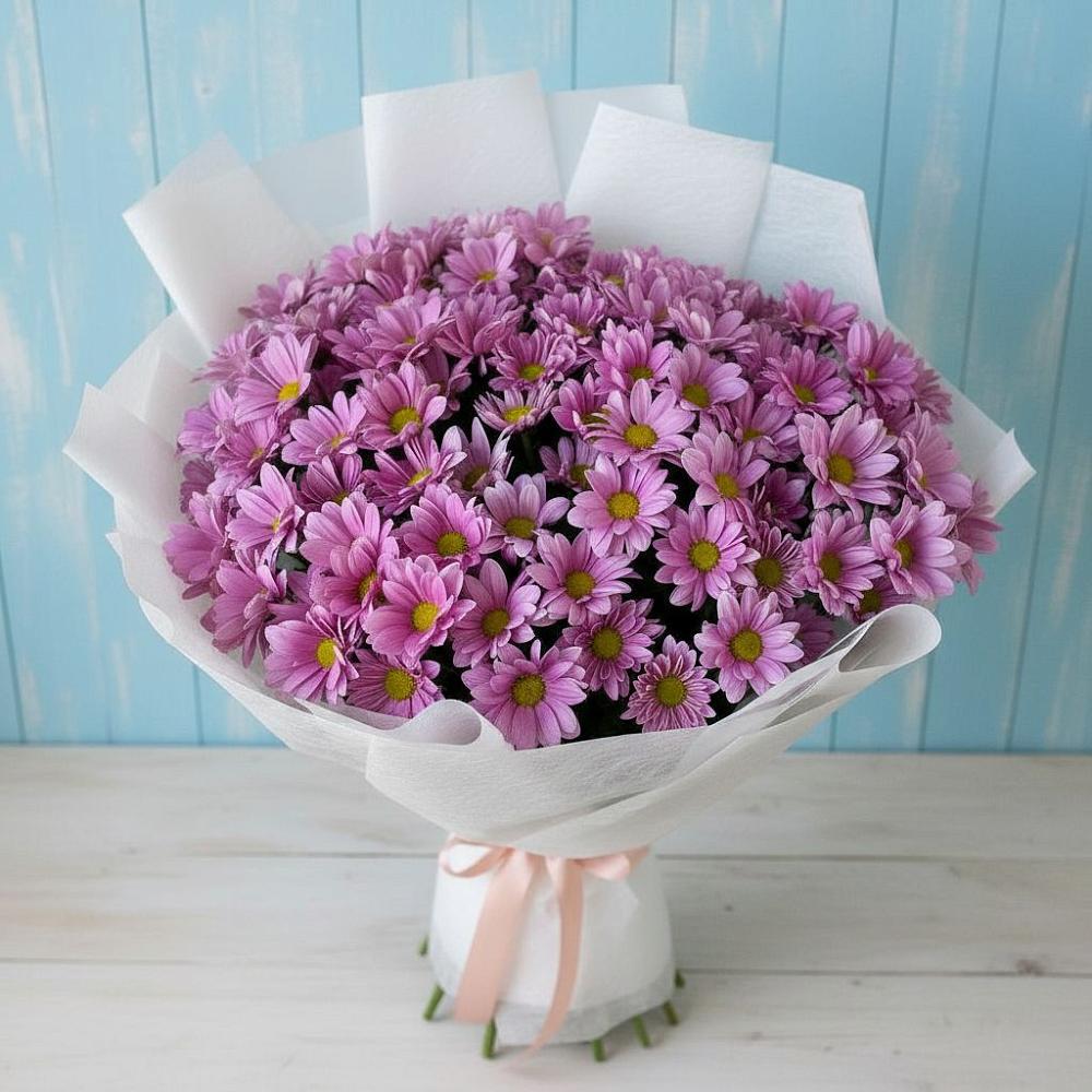 Букет цветов из: Хризантемы в Октябрьский Хабаровский край