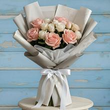 Букет цветов из:  Розы #REPLACE_PRED# Октябрьский Хабаровский край