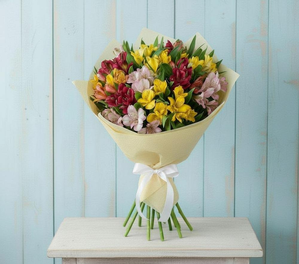 Букет цветов из: Альстромерии в Октябрьский Хабаровский край