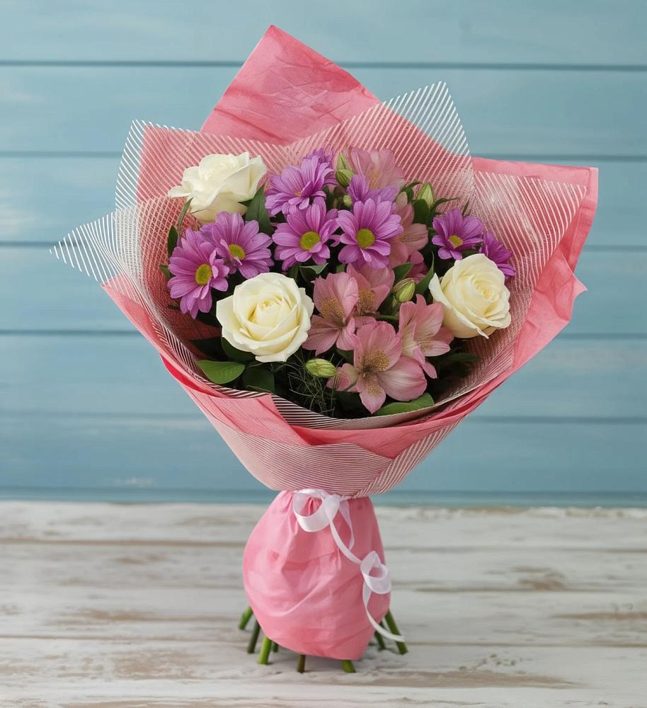 Букет цветов из: Герберы в Октябрьский Хабаровский край