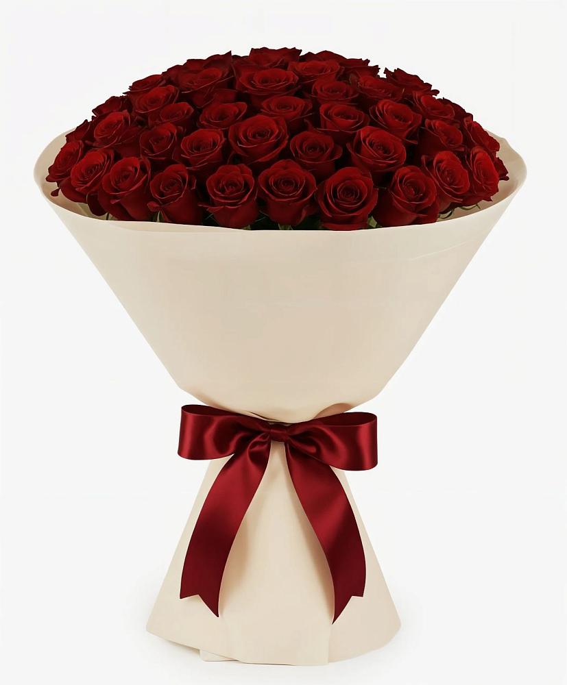 Букет 101 Бордовая роза Блэк Бакарра в Октябрьский Хабаровский край